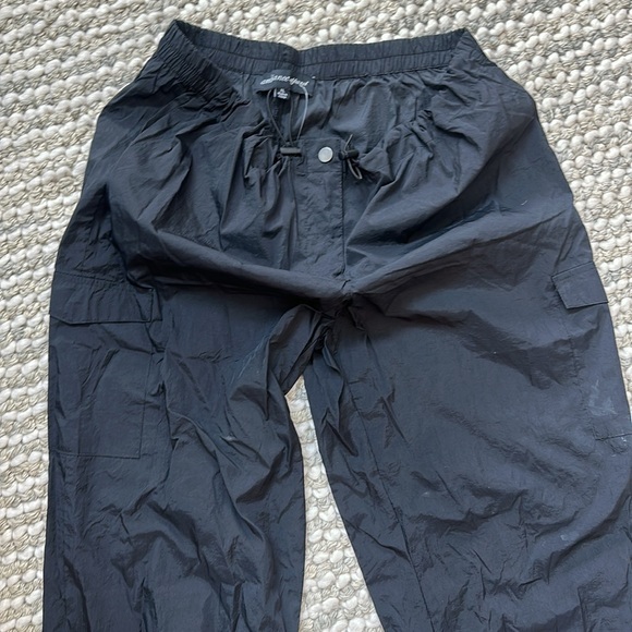 Vintage Black or Gray Cargo Windbreakers Pants NWT 🆕🖤 XL - Picture 2 of 4